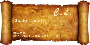 Chudy László névjegykártya